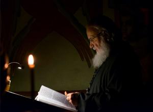 Во вторник первой седмицы Великого поста Святейший Патриарх Кирилл совершил повечерие с чтением Великого канона прп